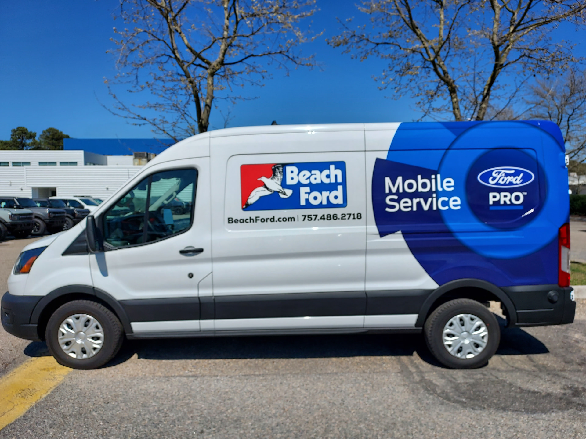 Beach Ford Mobile Service van
