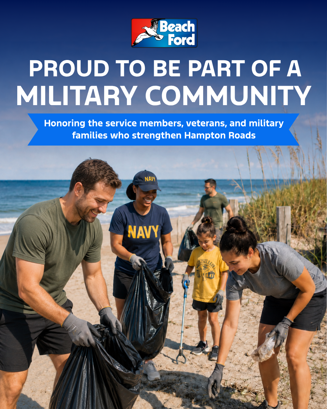 Beach Ford military community campaign