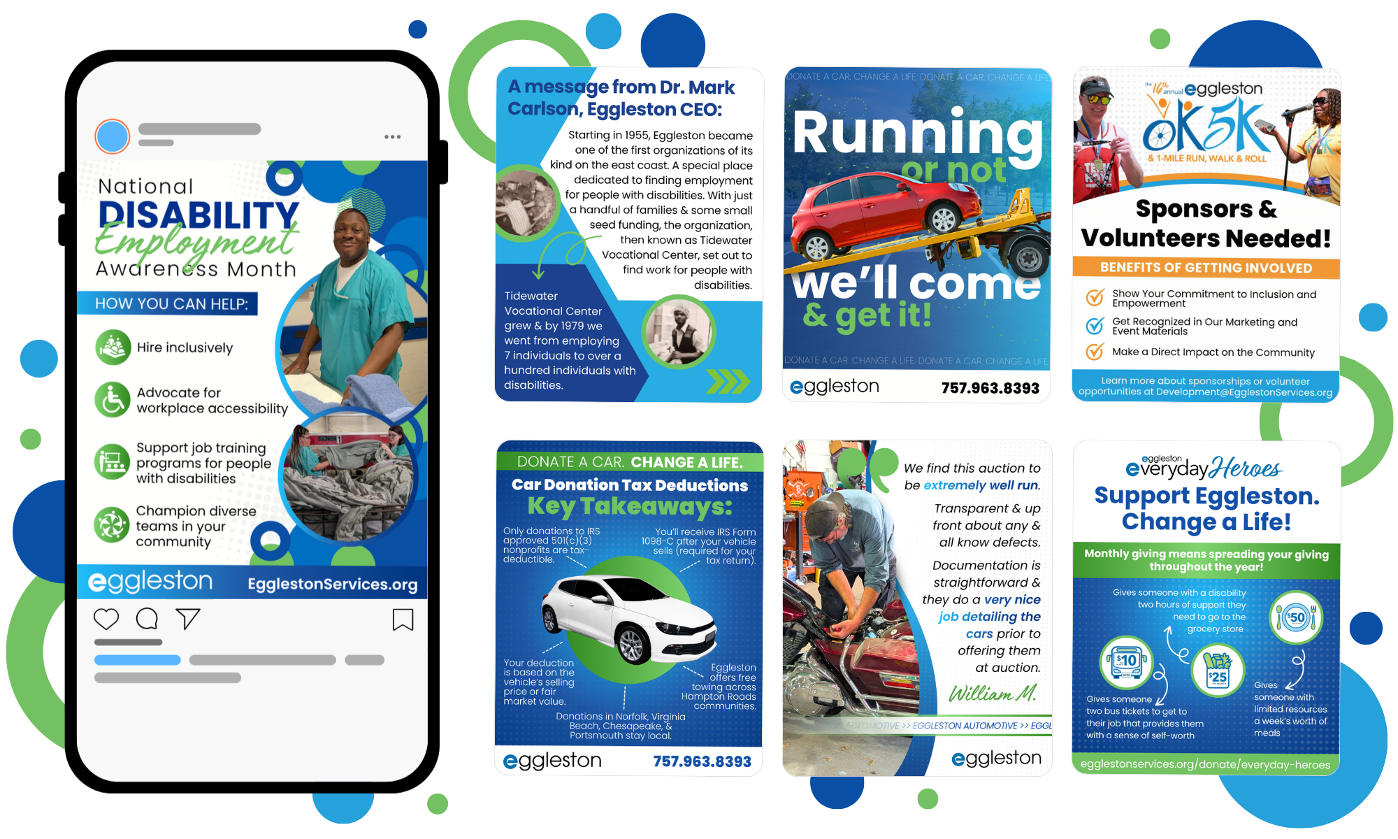 Eggleston Services campaign work