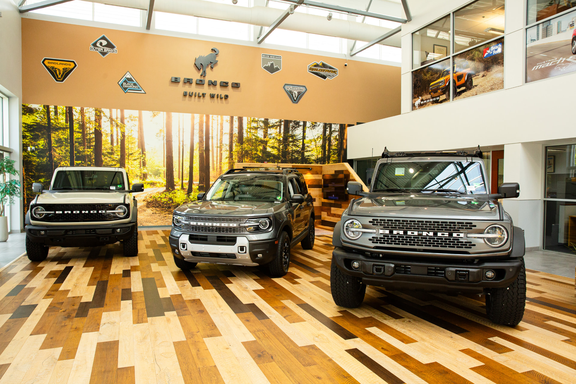 Beach Ford Bronco showroom display