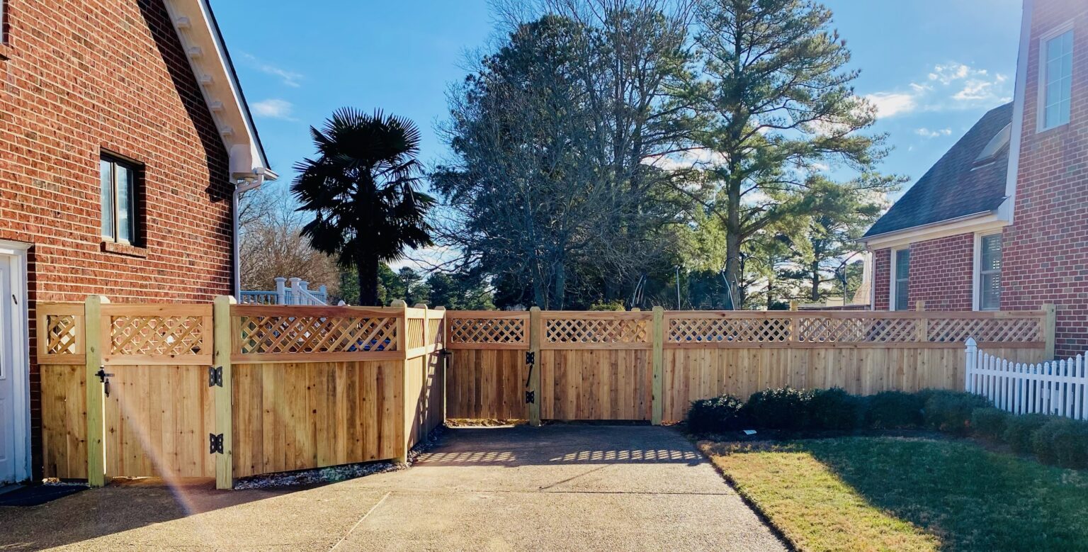 A completed Chesapeake Fence installation