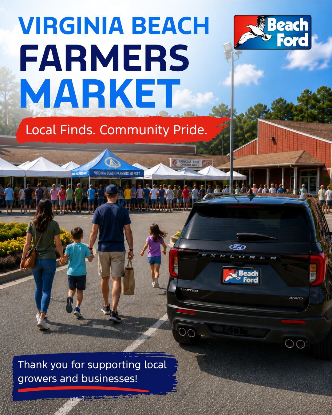 Beach Ford Virginia Beach Farmers Market campaign
