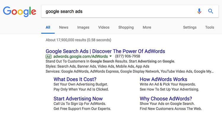 Google Search Ad